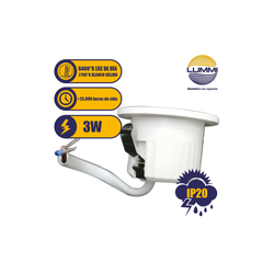 Lámpara LED MR11 para empotrar de 3W (EMR11LED)