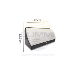 Arbotante de forma rectangular de 20W Blanco cálido (1135)