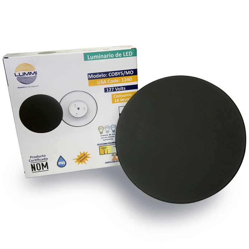 Luminario LED circular de pared de 18W (1240)