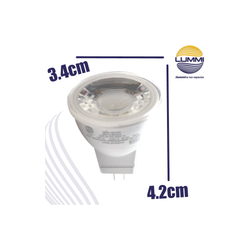 Lámpara LED MR11 GZ4 de 4W (MR11LED4/LD)