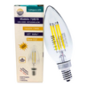 Foco tipo vela filamento LED (VEFILED4E12/LD)