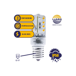 Foco cacahuate T20 LED 3W (E17R3SMD/BC)