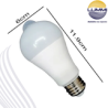 Foco LED 9W Fotocelda + Sensor de movimiento  ( A60SEN9/LD )