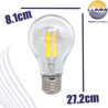 Lámpara LED de filamento A60 dimmeable de 4W (A60DIM4/LD)
