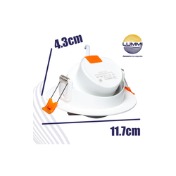 Luminario LED SMD 9W dirigible empotrable (EMSMD9/BC)