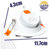 Luminario LED SMD 9W dirigible empotrable (EMSMD9/BC)