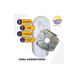 ARBOTANTE LED OVALADO BLANCO (AR15LED/BL)