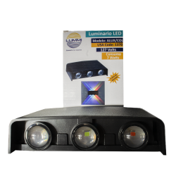 Arbotante de pared de 7W - 6 luces RGB (1370)