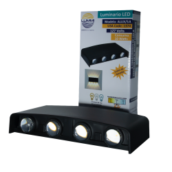 Arbotante de pared de 10W - 8 luces (1374)