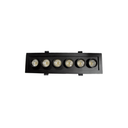 Luminaria LED empotrable con distribución telescópica de 40W (1436)