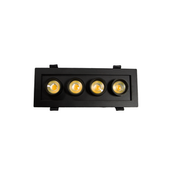 Luminaria LED empotrable con distribución telescópica de 26W (1424)