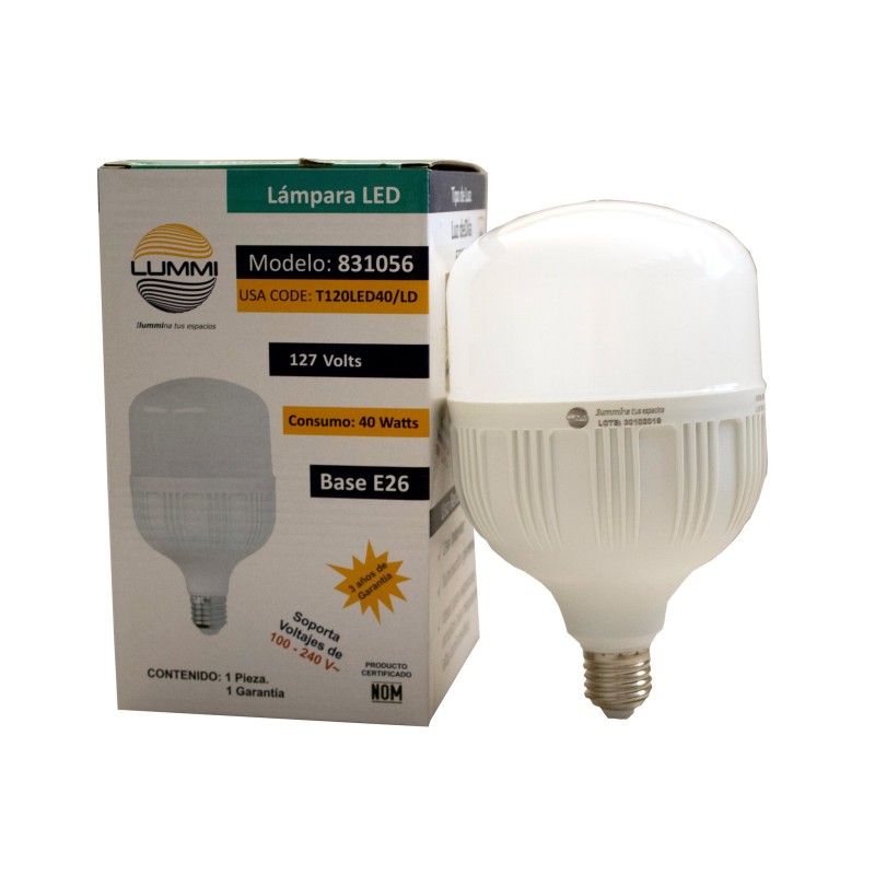 Foco LED tipo bala 40W (T120LED40/LD)