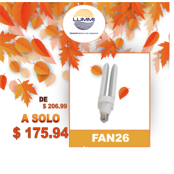 Foco LED 26W tipo ventilador (FAN26)