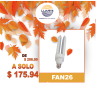 Foco LED 26W tipo ventilador (FAN26)