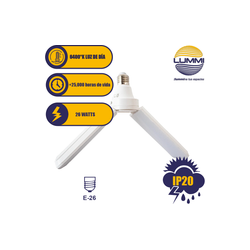 Foco LED 26W tipo ventilador (FAN26)
