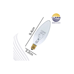 Foco Incandescente tipo vela (25B10)