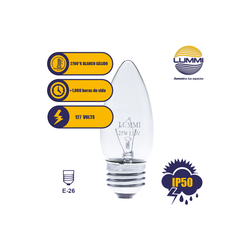 Foco vela liso E26 40W (VE40)