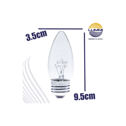 Foco vela liso E26 40W (VE40)