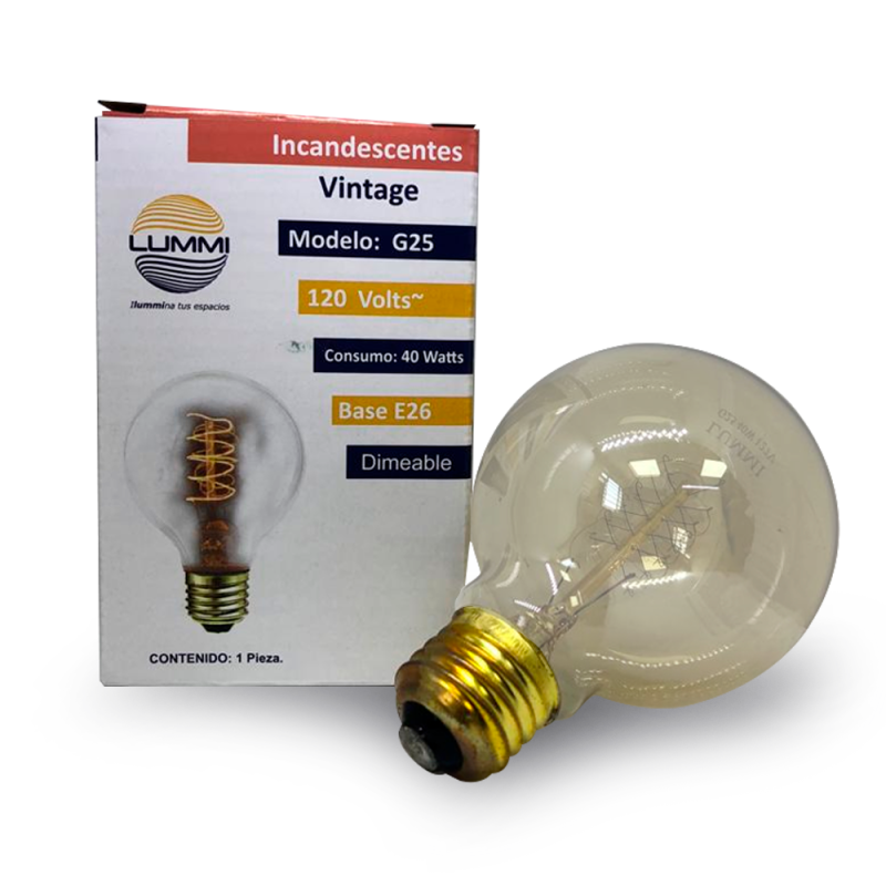 Foco vintage 40W (G25)