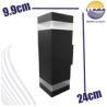 Arbotante de forma prisma cuadrado de 18W (1155)