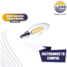 Foco tipo vela filamento LED (VEFILED4E12/BC)