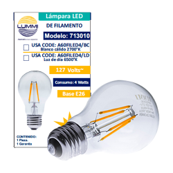 Foco A60 Filamento LED (A60FILED4/LD)