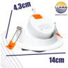 Luminario empotrado SMD  ( EMSMD12/LD )