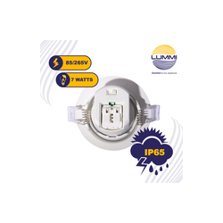 Luminaria LED dirigible de empotrar redonda de 7W (1610)