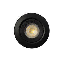 Luminario LED de sobreponer dirigible Negro de 7W (1502)