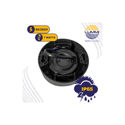 Luminario LED de sobreponer dirigible Negro de 7W (1502)