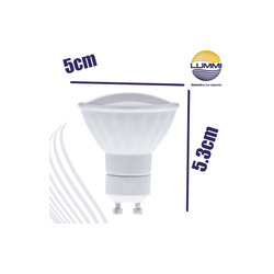 Foco GU10 SMD 7w LED Cerámico  ( GU10SMD7C/BC )