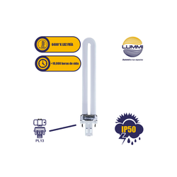 Foco PL 13W tipo 1U GX23 (PL13/64)