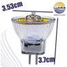 Lámpara halógena MR11 35W sin cubierta (MR1135D)